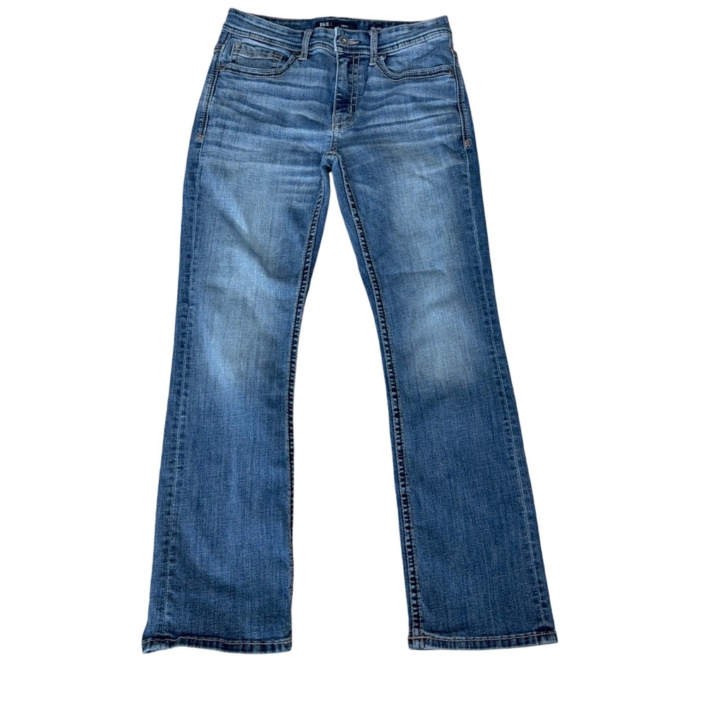 BKE Aiden Straight Leg Jeans Medium Wash Stretch Denim 30x30 Womens
